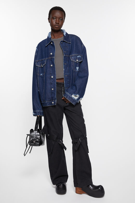 (image for) Unique Selling Point Distressed denim jacket - Relaxed fit